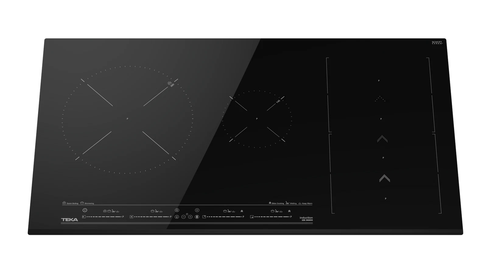Индукционная варочная панель Flex DirectSense Slide Cooking 90 см IZS 96600 MSP BLACK