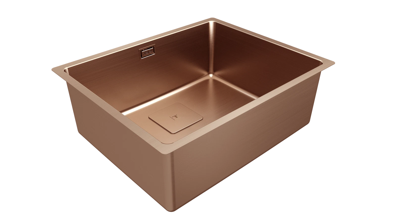 Мойка из нержавеющей стали Teka  FLEXLINEA RS15 50.40 SQ PVD COPPER PVD покрытие / 
Медь подстольного монтажа / монтаж заподлицо / монтаж сверху (плоский кант)