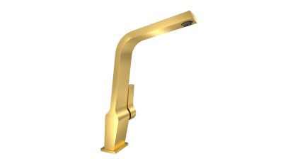 Дизайнерский смеситель Icon. Люксовое долговечное PVD-покрытие. ICC 915 GOLD