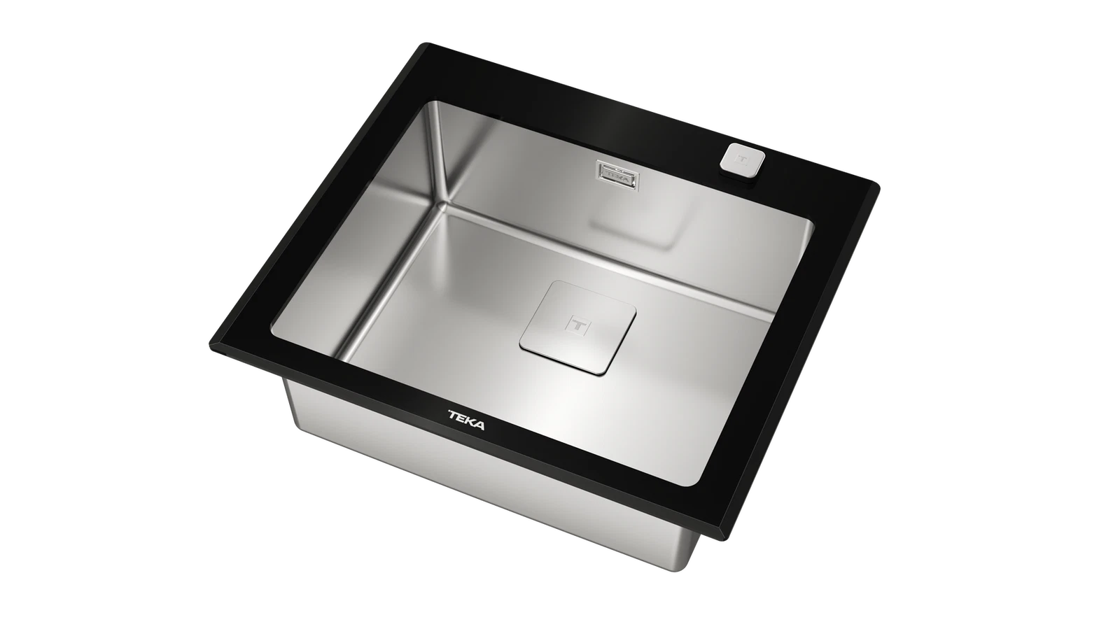 Мойка из нержавеющей стали врезная Teka  DIAMOND RS15 1B 60 BLACK Чёрное Стекло