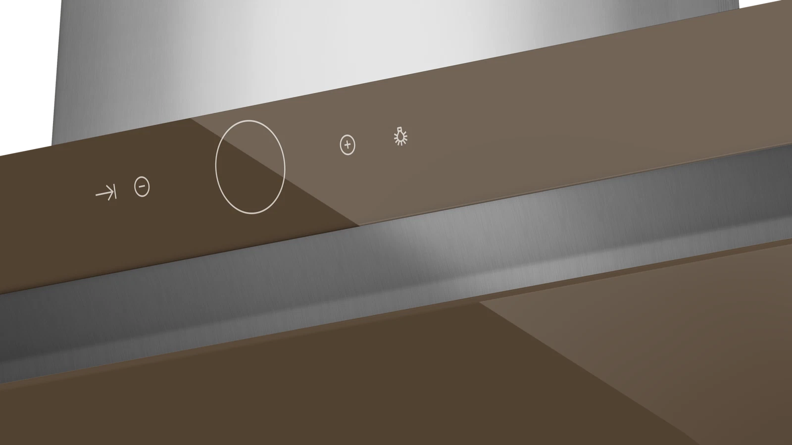 Пристенная вертикальная вытяжка шириной 90 см/ Коллекция Urban DLV 985 LONDON BRICK BROWN