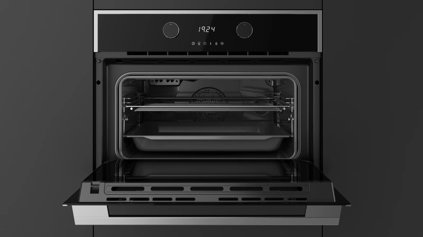 Компактный духовой шкаф  Teka Maestro HLC 860P BLACK-SS Чёрное Стекло