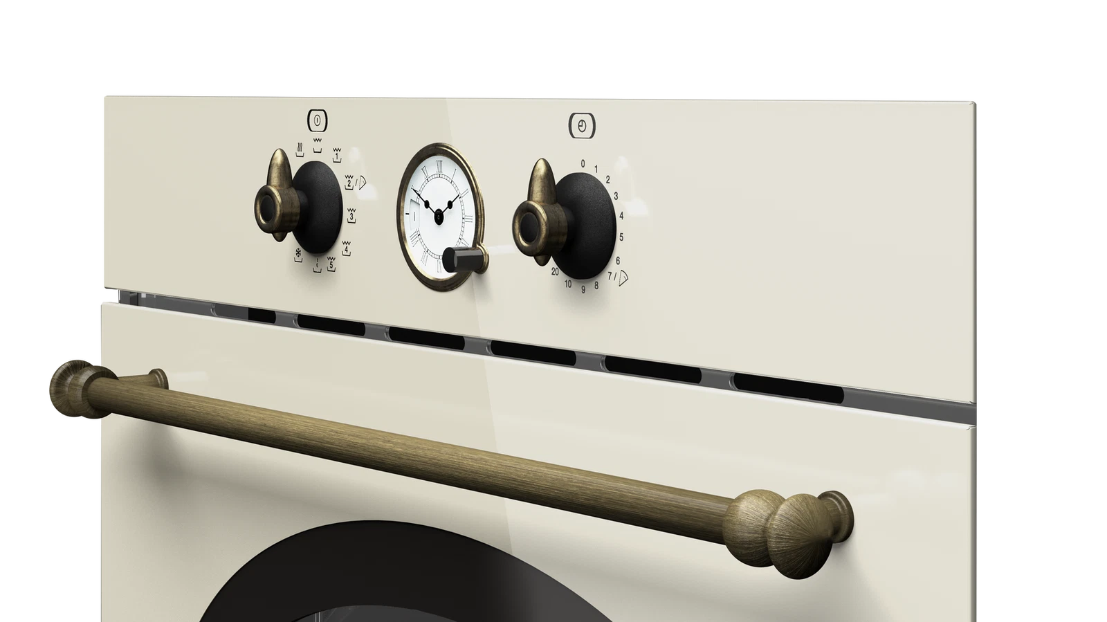 Встраиваемая микроволновая печь Teka Country MWR 32 BIA VANILLA-OB Ванильная Эмаль/Состаренная Бронза