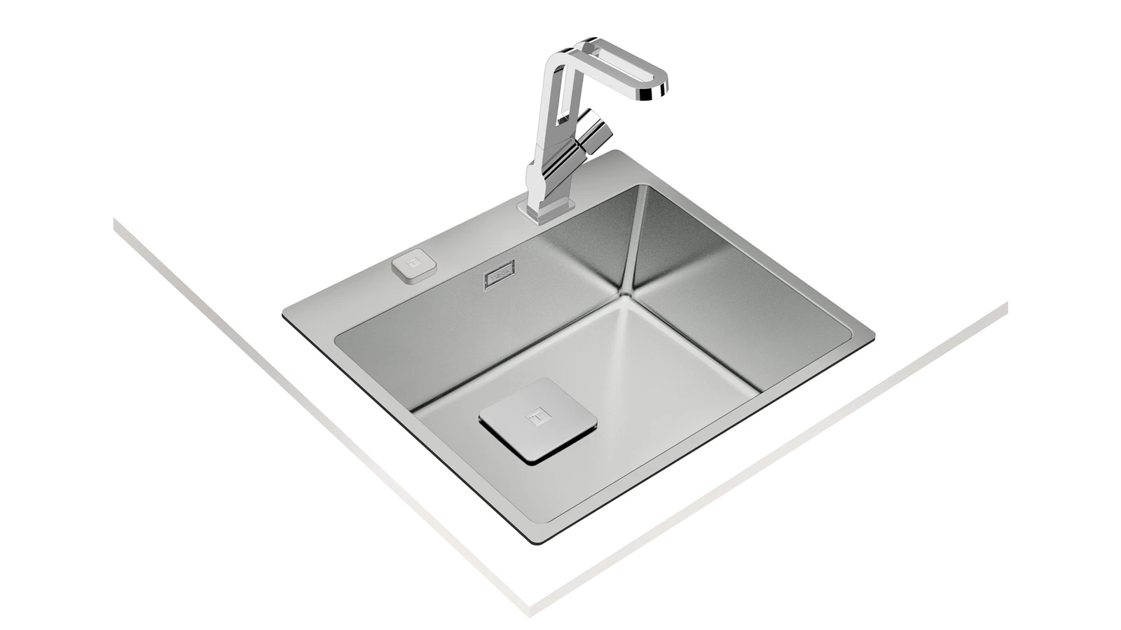 Мойка из нержавеющей стали Teka  FORLINEA RS15 50.40 POLISHED Полированная монтаж заподлицо / монтаж сверху (плоский кант)