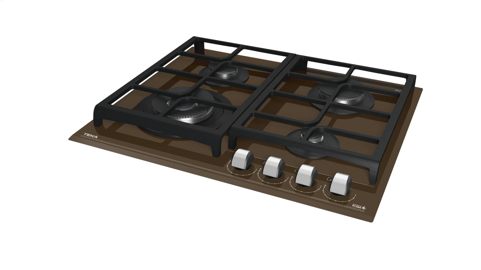 Варочная панель газ на стекле 60 см / Коллекция Urban GZC 64320 XBN LONDON BRICK BROWN