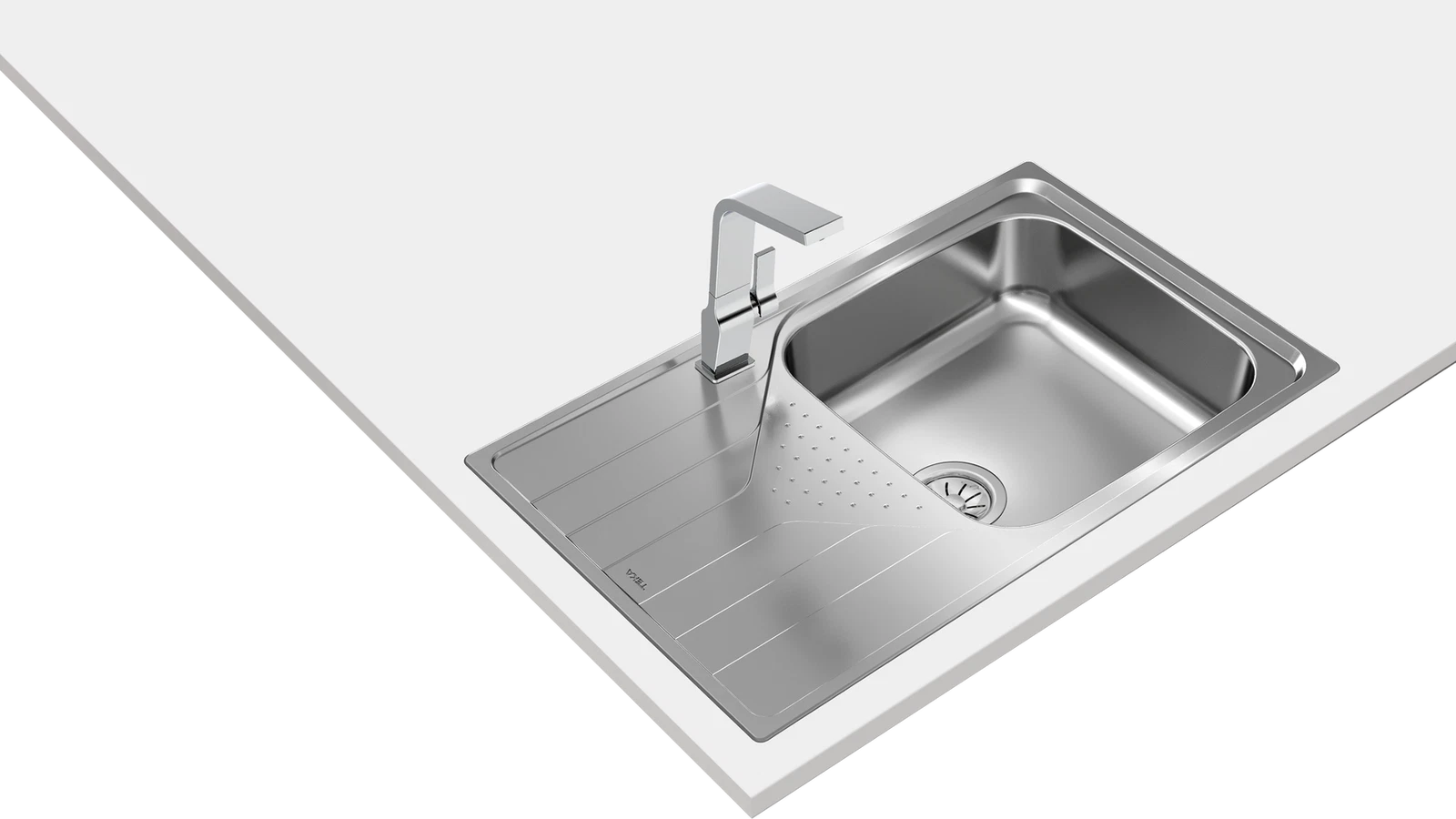 Мойка из нержавеющей стали врезная Teka  UNIVERSE 50 T-XP 1B 1D MAX POLISHED Полированная