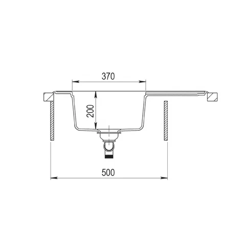 Мойка врезного монтажа из Тегранита с 1-ой чашей ESTELA 50 B-TQ 1B 1D TOPAZ BEIGE