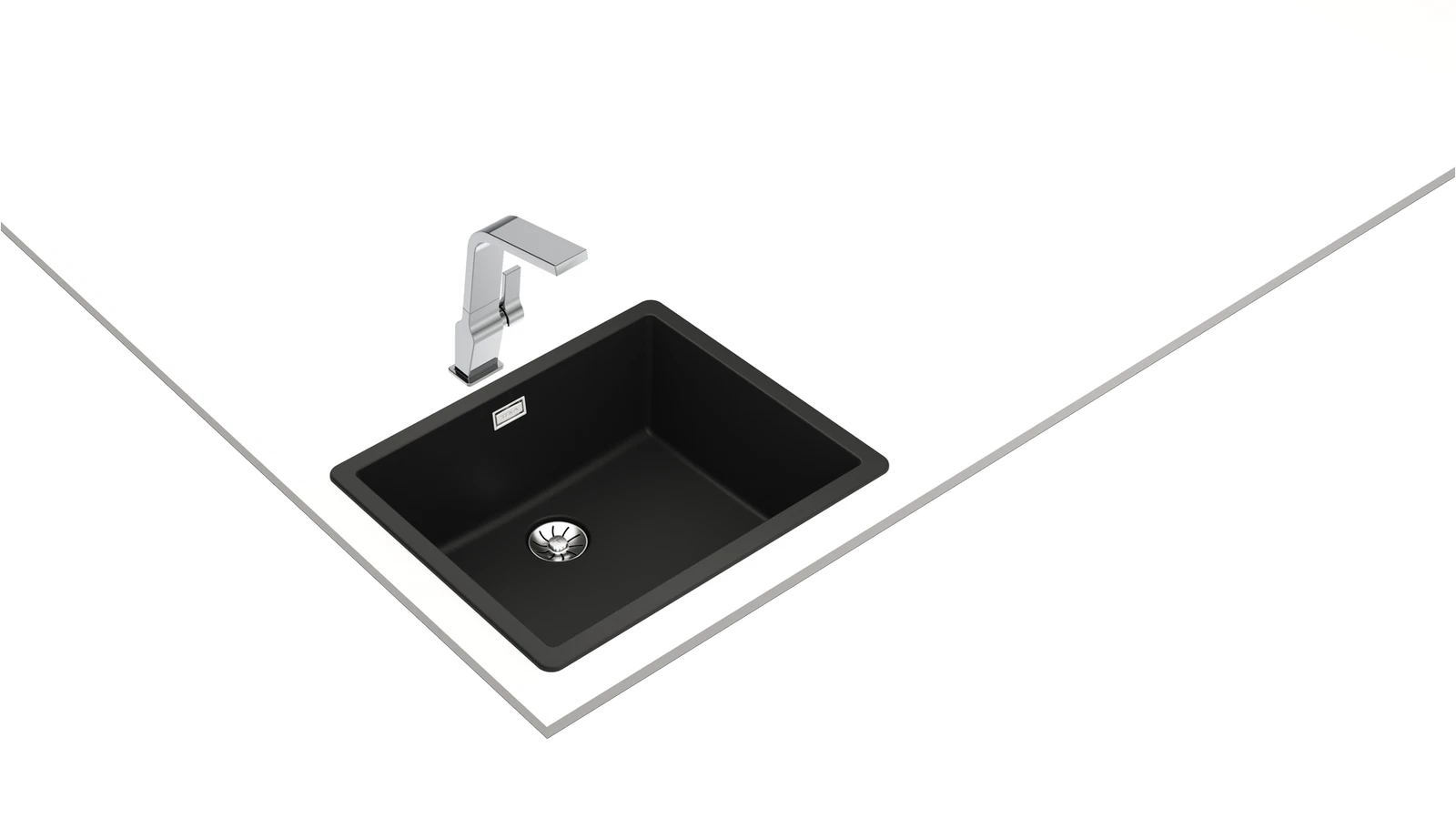 Мойка подстольного / врезного монтажа из Тегранита Плюс с 1 чашей RADEA R10 50.40 M-TG CARBON