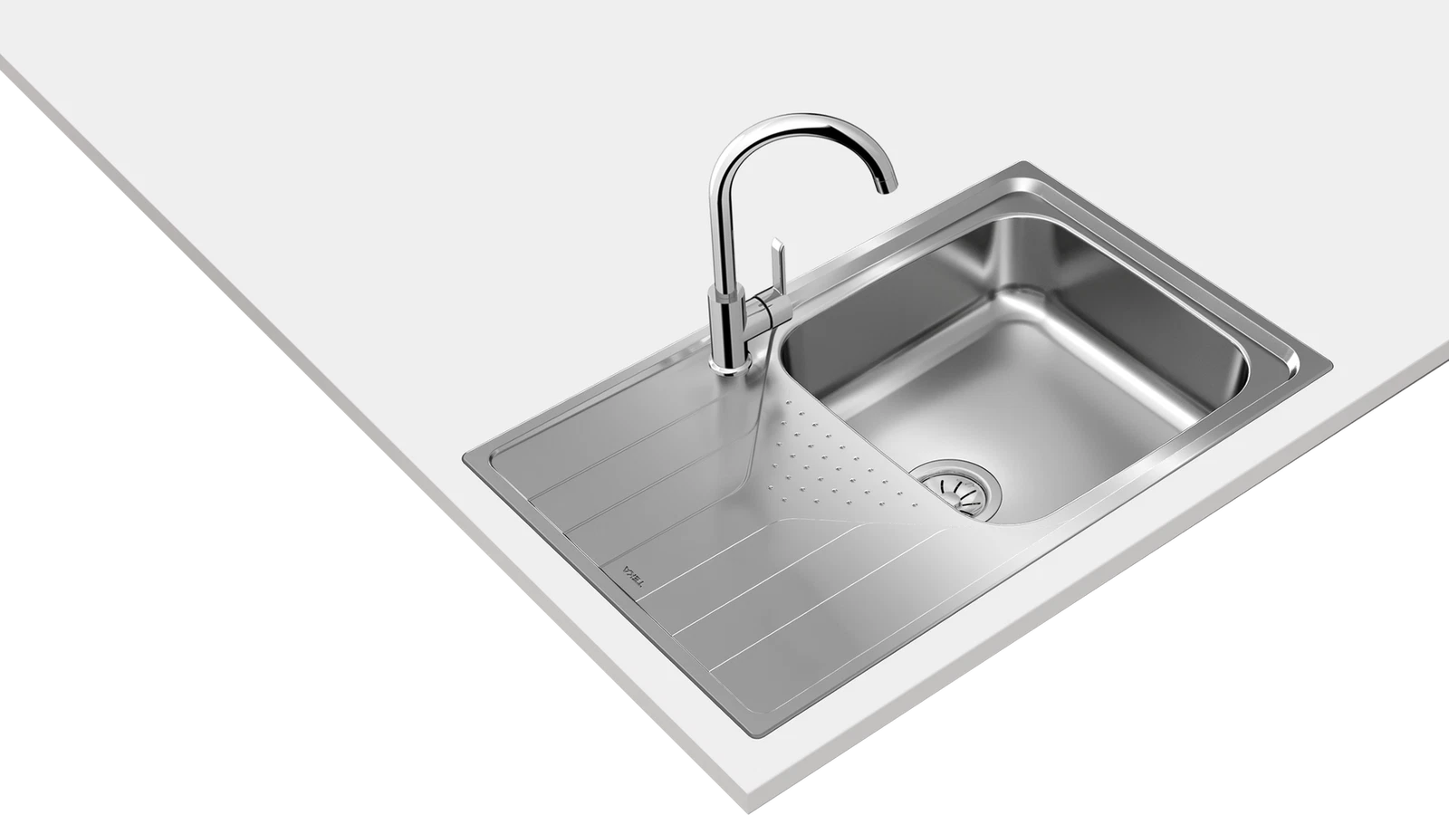 Мойка из нержавеющей стали врезная Teka  UNIVERSE 50 T-XP 1B 1D MAX POLISHED Полированная