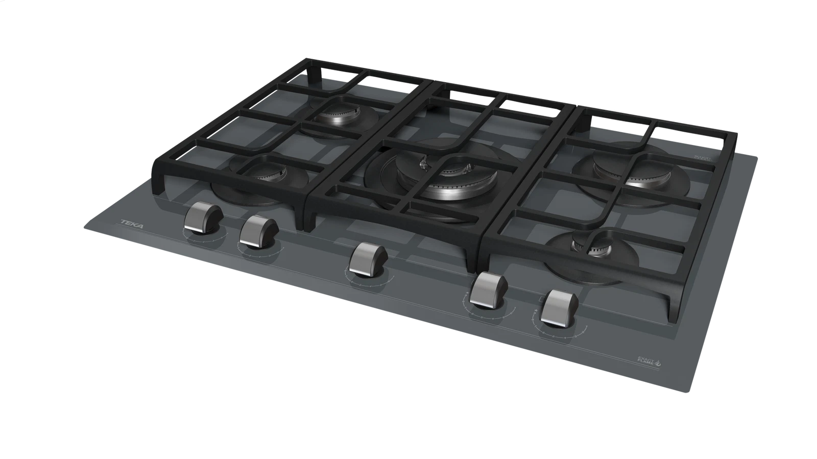 Варочная панель газ на стекле 70 см / Коллекция Urban GZC 75330 XBN STONE GREY