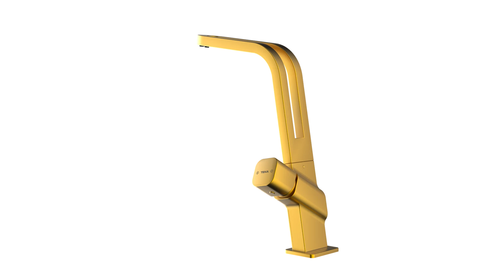 Дизайнерский смеситель Opera. Люксовое долговечное PVD-покрытие ICO 915 BRASS