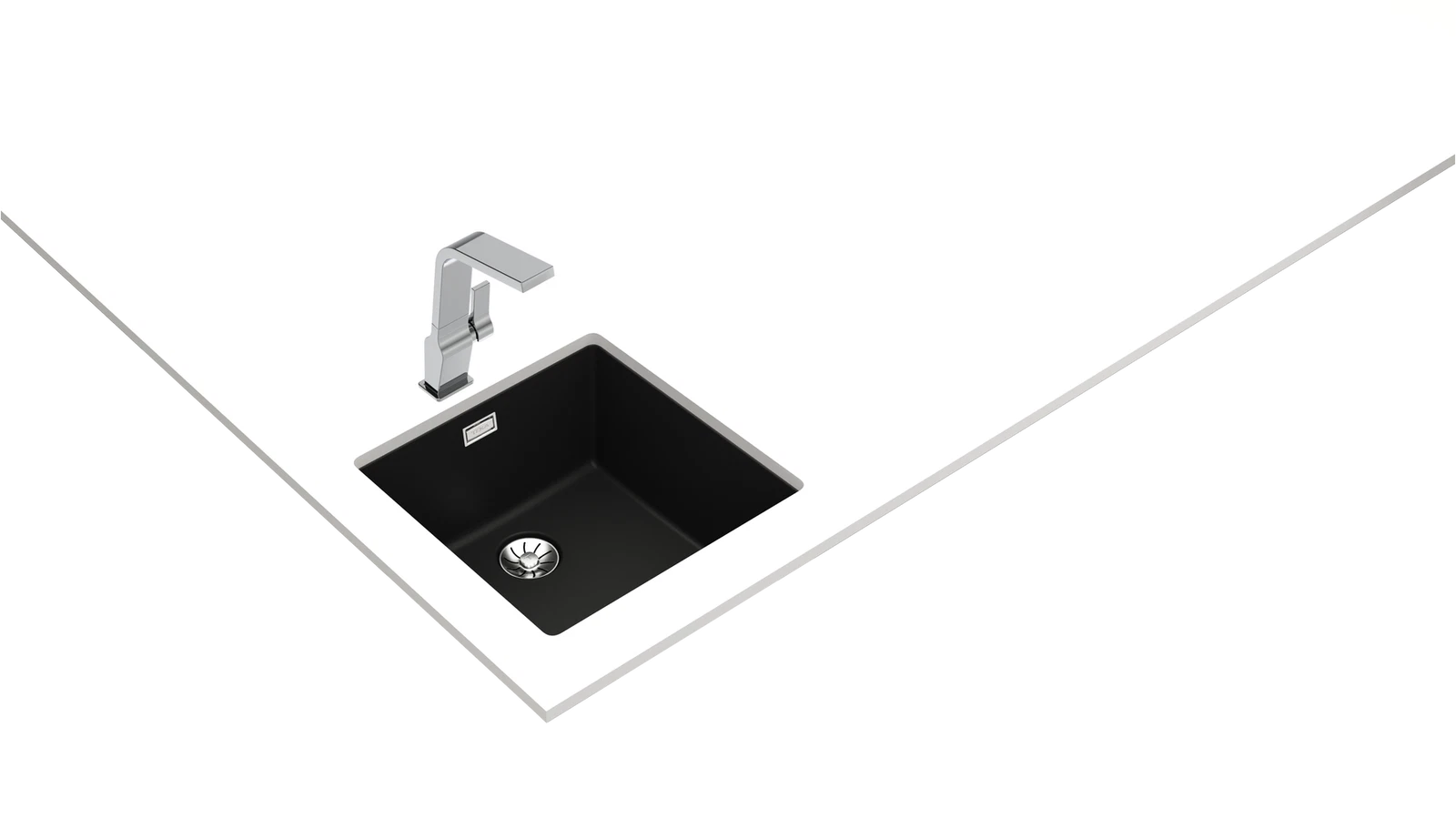 Мойка подстольного / врезного монтажа из Тегранита Плюс с 1 чашей RADEA R10 40.40 M-TG CARBON