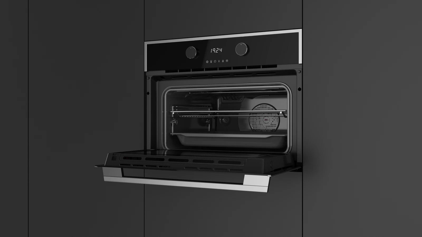 Компактный духовой шкаф  Teka Maestro HLC 860P BLACK-SS Чёрное Стекло