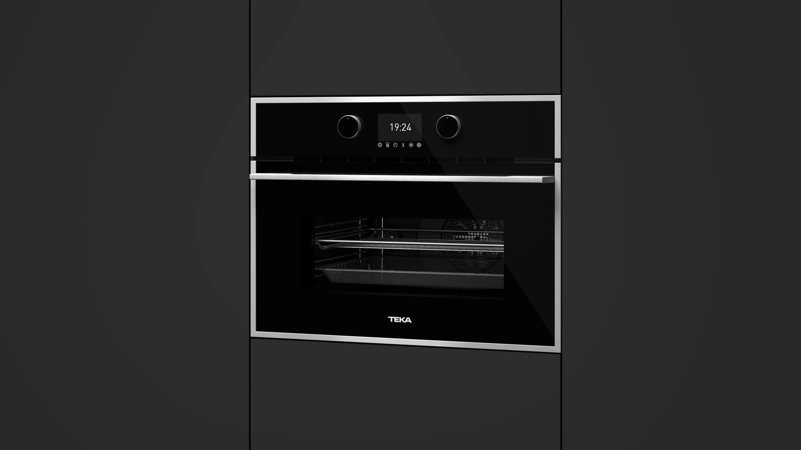 Компактный духовой шкаф  Teka Maestro HLC 847 C BLACK-SS Чёрное Стекло
