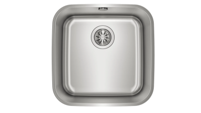 Мойка из нержавеющей стали с 1-ой чашей/ Подстольный монтаж BE 40.40.20 PLUS POLISHED