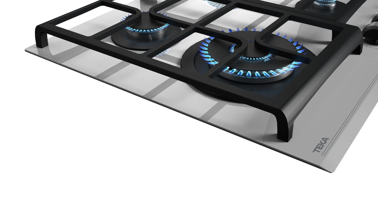 Варочная панель газ на стекле 60 см / Коллекция Urban GZC 64320 STEAM GREY