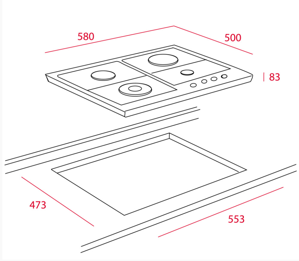 Варочная панель Teka EH 60 4G AI AL TR CI Vanil