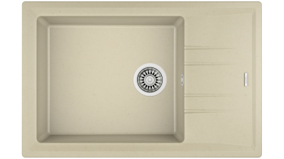 Мойка врезного монтажа из Тегранита Плюс с 1-ой чашей STONE 60 S-TG 1B 1D TOPASBEIGE